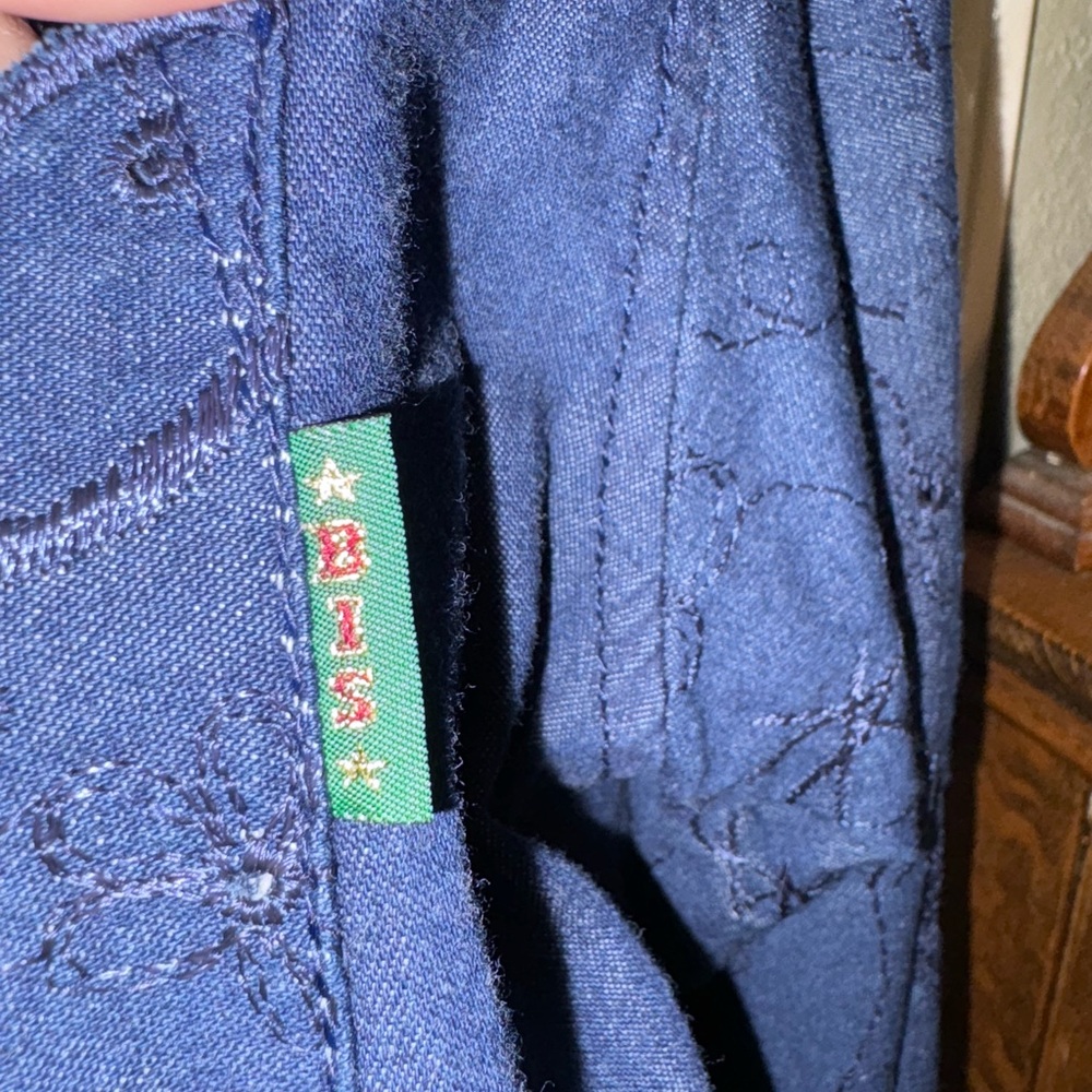 Vintage Gene Ewing BIS Women’s Embroidered Denim Shirt Snap Front Size Small USA - Picture 3 of 15